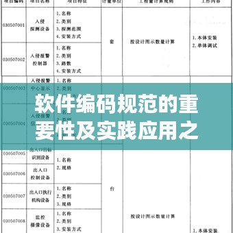 软件编码规范的重要性及实践应用之道