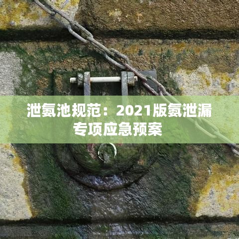 泄氨池规范：2021版氨泄漏专项应急预案 