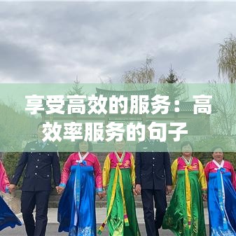 享受高效的服务：高效率服务的句子 