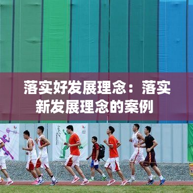 落实好发展理念：落实新发展理念的案例 