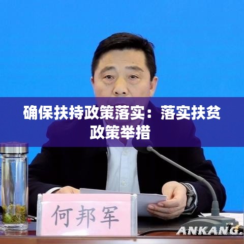 确保扶持政策落实：落实扶贫政策举措 