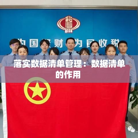 落实数据清单管理：数据清单的作用 