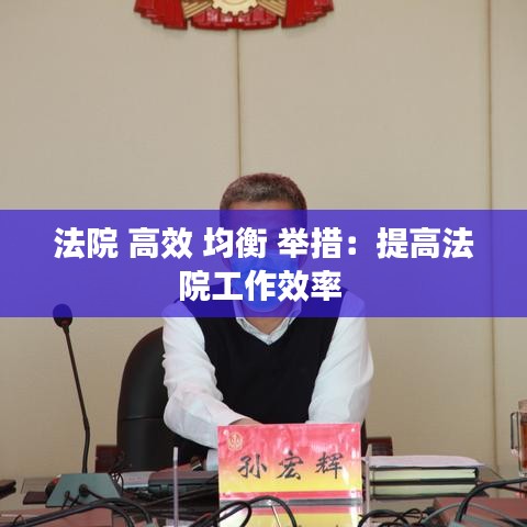 法院 高效 均衡 举措：提高法院工作效率 