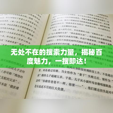 无处不在的搜索力量，揭秘百度魅力，一搜即达！