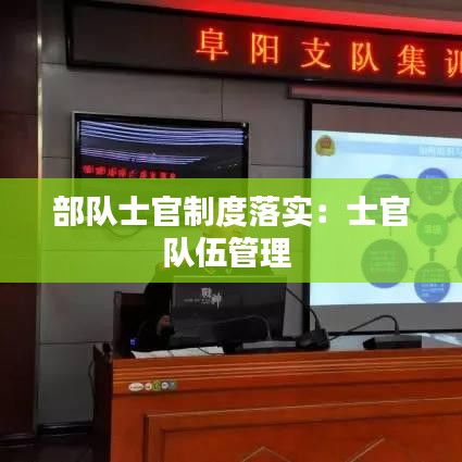部队士官制度落实：士官队伍管理 