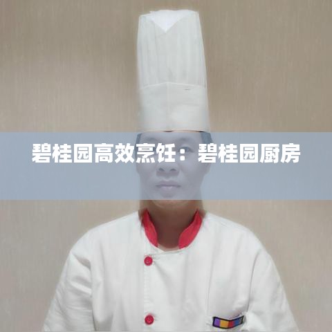 碧桂园高效烹饪：碧桂园厨房 