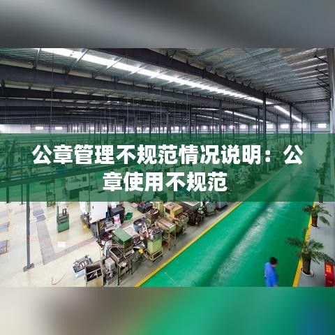 公章管理不规范情况说明：公章使用不规范 