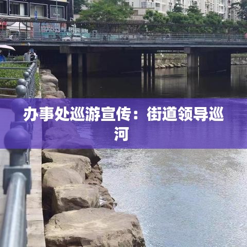 办事处巡游宣传：街道领导巡河 
