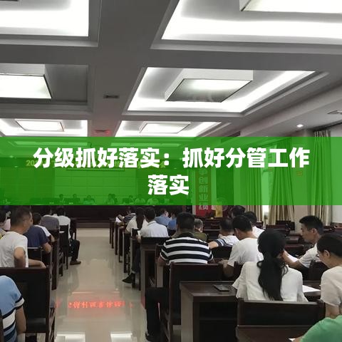 分级抓好落实：抓好分管工作落实 