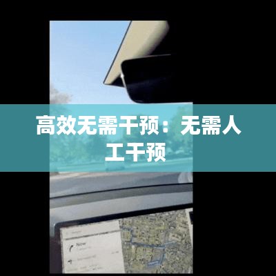 高效无需干预：无需人工干预 