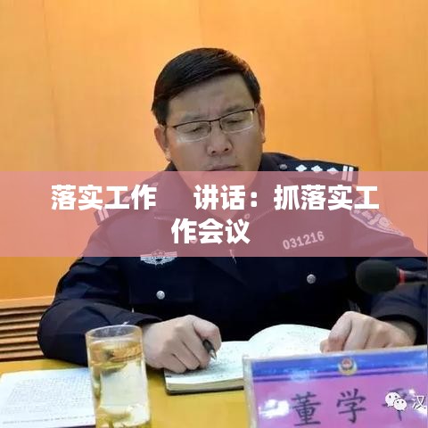 落实工作     讲话：抓落实工作会议 