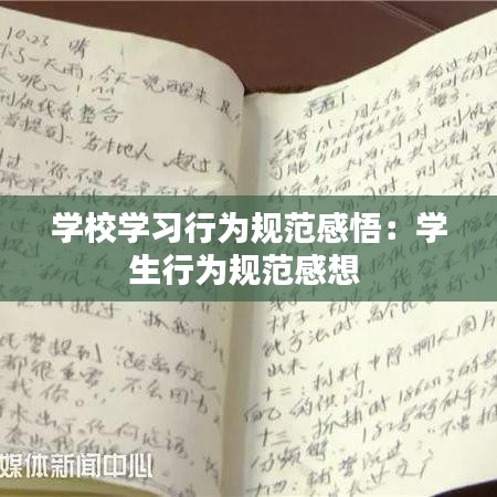 学校学习行为规范感悟：学生行为规范感想 