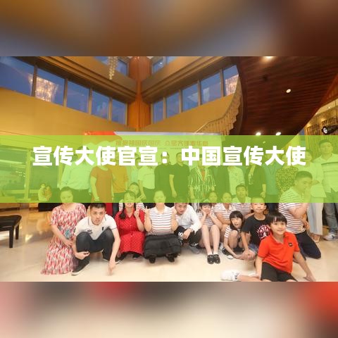 宣传大使官宣：中国宣传大使 