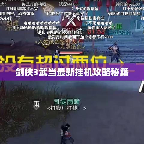 剑侠3武当最新挂机攻略秘籍