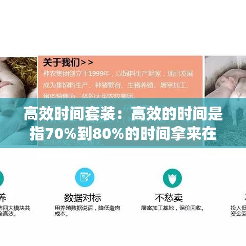 高效时间套装：高效的时间是指70%到80%的时间拿来在做什么的事情 