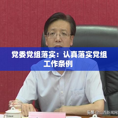 党委党组落实：认真落实党组工作条例 