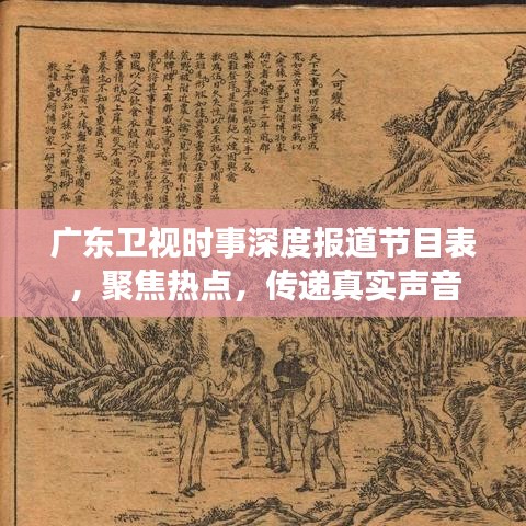 广东卫视时事深度报道节目表，聚焦热点，传递真实声音