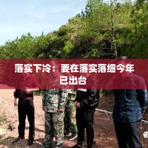 落实下冷：要在落实落细今年已出台 