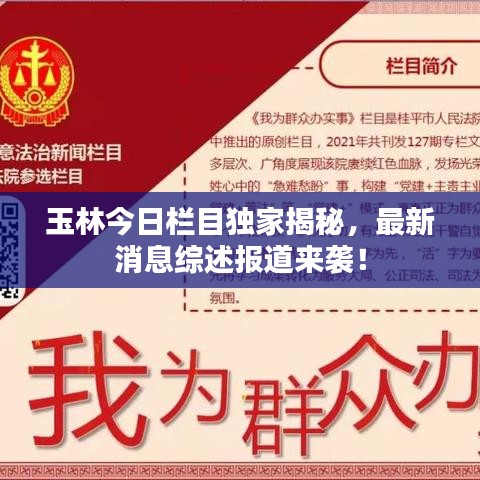 玉林今日栏目独家揭秘，最新消息综述报道来袭！