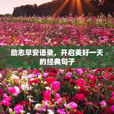 励志早安语录，开启美好一天的经典句子