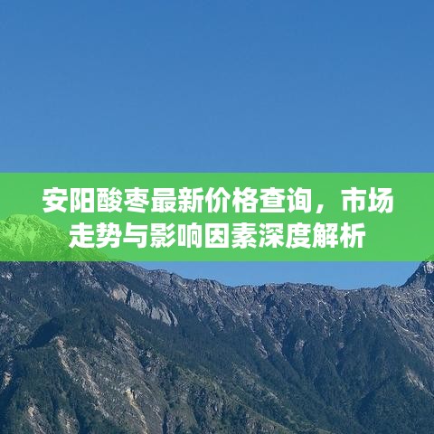 安阳酸枣最新价格查询，市场走势与影响因素深度解析