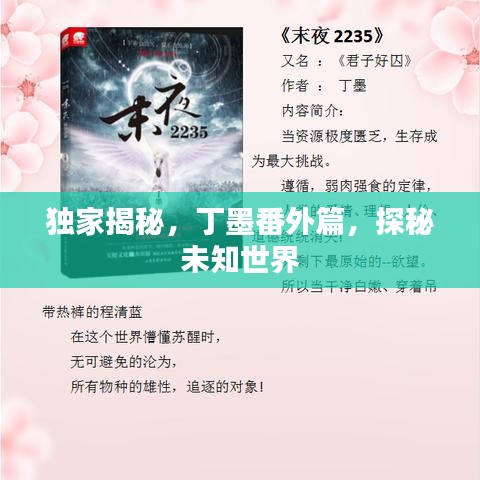 独家揭秘，丁墨番外篇，探秘未知世界