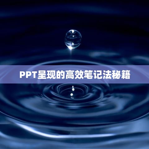 PPT呈现的高效笔记法秘籍