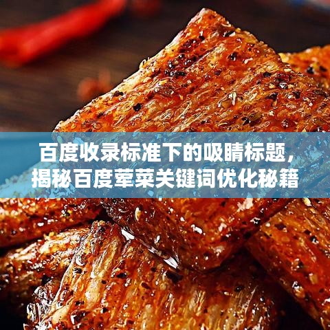百度收录标准下的吸睛标题，揭秘百度荤菜关键词优化秘籍，让你的文章脱颖而出！