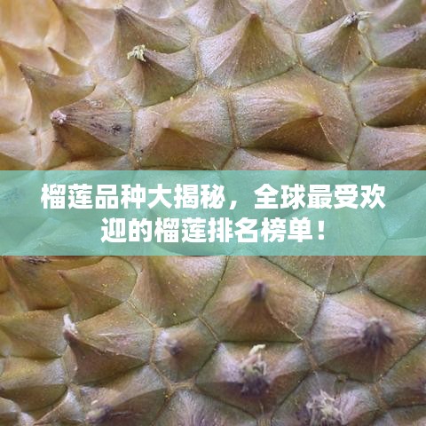 榴莲品种大揭秘，全球最受欢迎的榴莲排名榜单！
