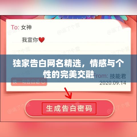 独家告白网名精选，情感与个性的完美交融