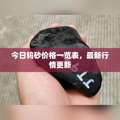 今日钨砂价格一览表，最新行情更新