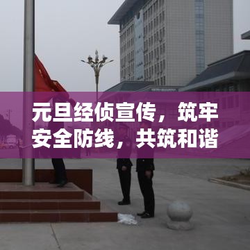 元旦经侦宣传，筑牢安全防线，共筑和谐社会安全网