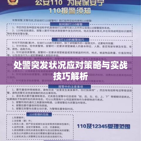 处警突发状况应对策略与实战技巧解析