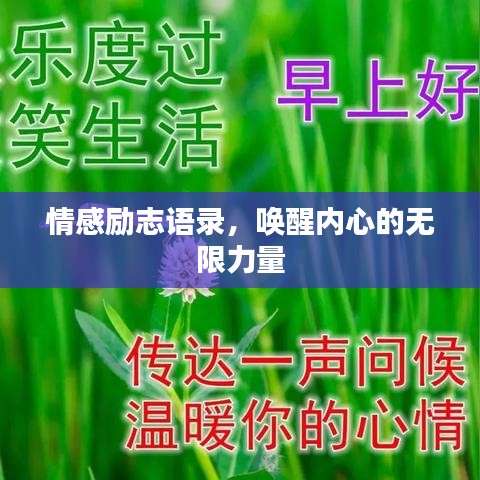 情感励志语录，唤醒内心的无限力量