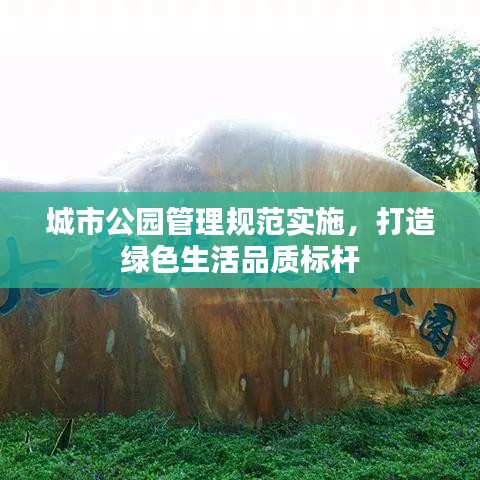 城市公园管理规范实施，打造绿色生活品质标杆