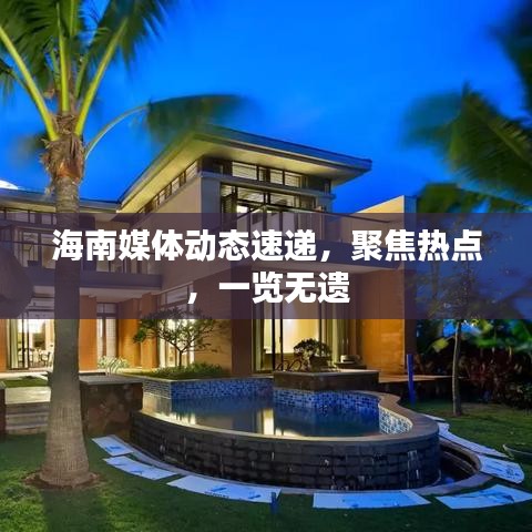 海南媒体动态速递，聚焦热点，一览无遗