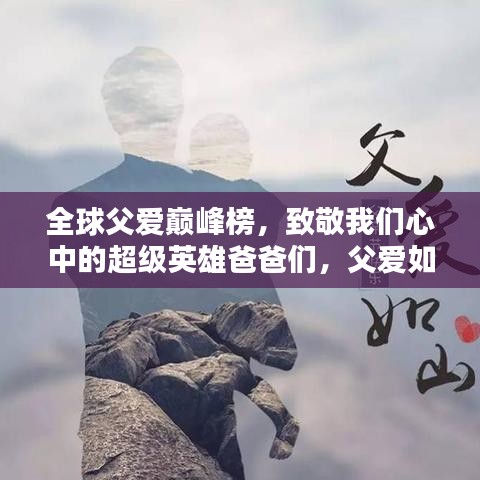 全球父爱巅峰榜，致敬我们心中的超级英雄爸爸们，父爱如山！